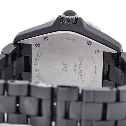 Chanel Stainless Steel Ceramic Emerald 38mm J12 Automatic Watch Black 5 of 5