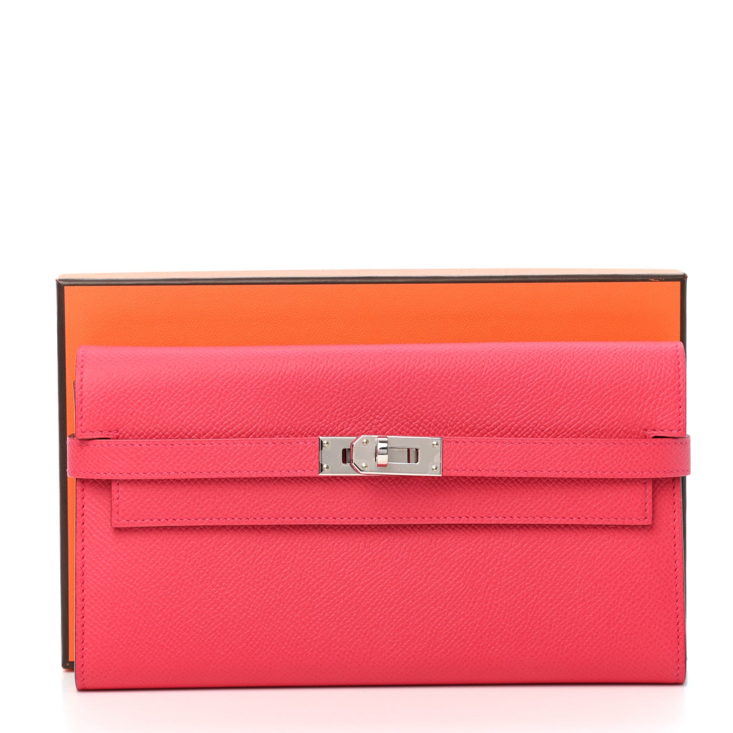 Hermes Epsom Kelly Wallet To Go Rose Extreme 8 of 8