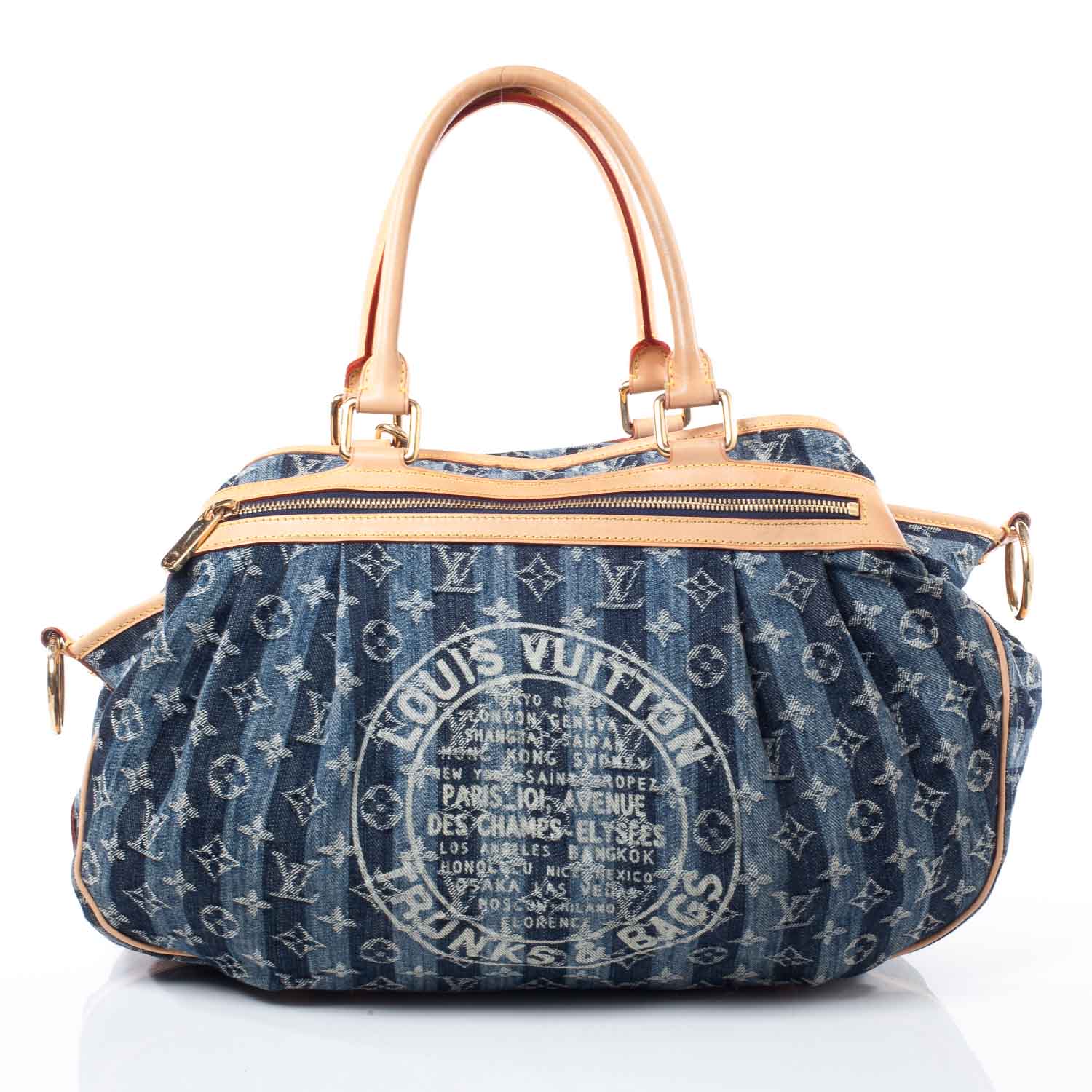 Louis Vuitton Denim Raye Cabas GM 4 of 12