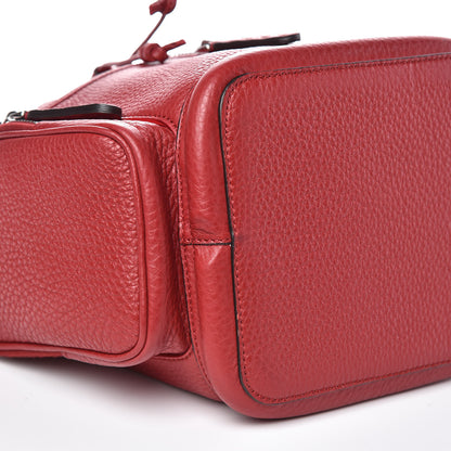 Fendi Cuoio Romano Selleria F is Fendi Grande Mon Tresor Pocket Bucket Bag Rosso 5 of 10