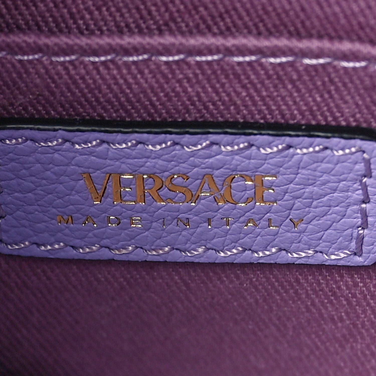 Versace Calfskin La Medusa Small Hobo Crossbody Lilac 6 of 8