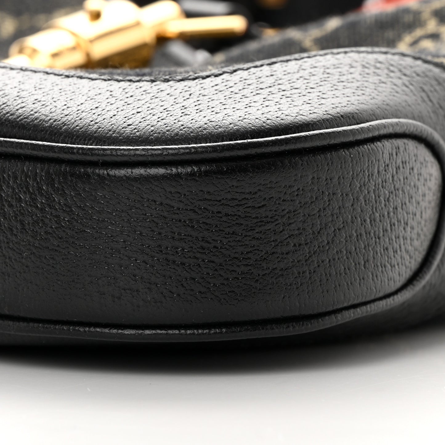 Jacquard Denim GG Monogram Small Jackie 1961 Hobo Black Ivory