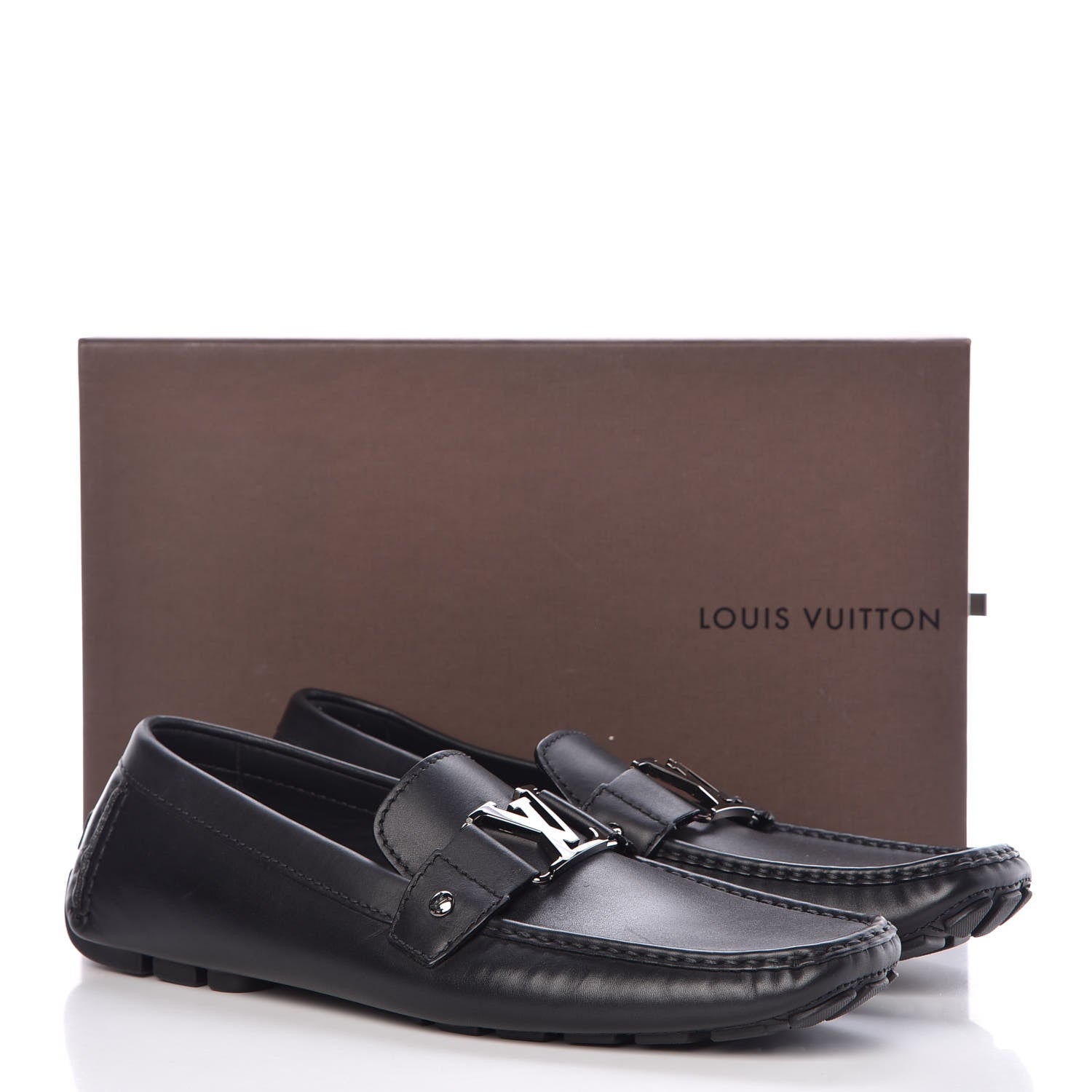 Louis Vuitton Calfskin Monte Carlo Loafers 9.5 Cacao Brown 11 of 11