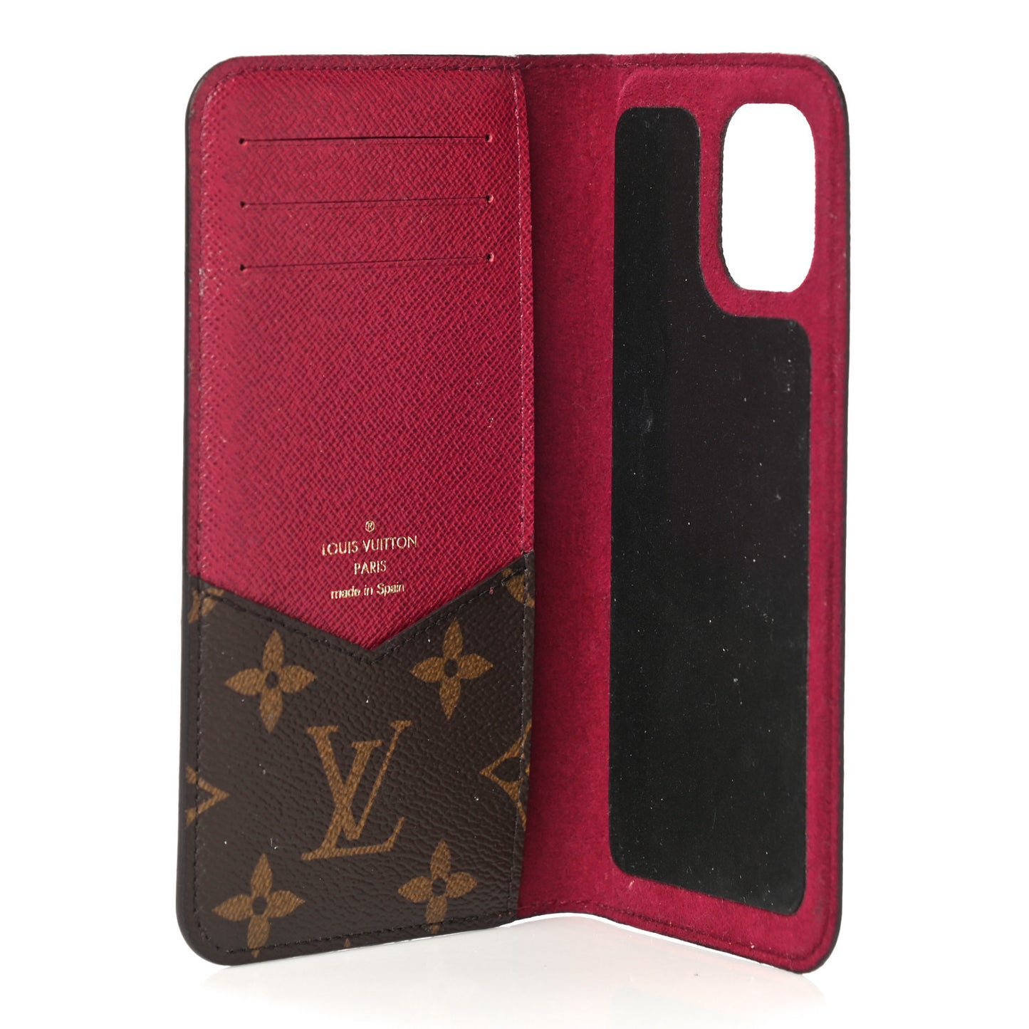 Monogram iPhone 12 Pro Folio Case Fuchsia