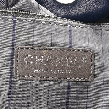 Chanel Lambskin Quilted Soft Squares Origami Accordion Flap Navy 6 of 10
