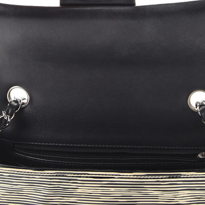 Chanel Patent Calfskin Striped Mini Rectangular Flap Black 12 of 12