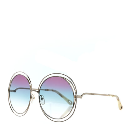 Chloe Metal Oversized Round Carlina Oversized Round Sunglasses CE114SD Gold 1 of 7