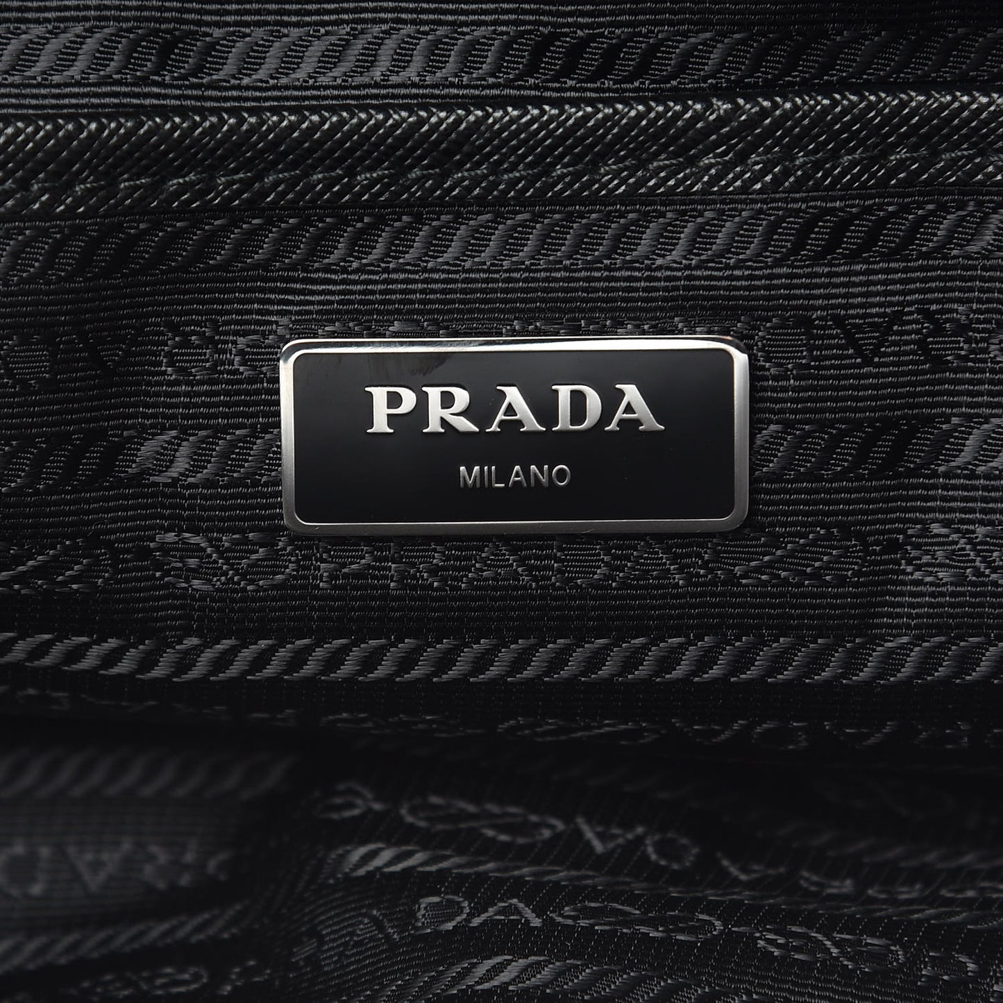 Nylon New Vela Studded Backpack Black White