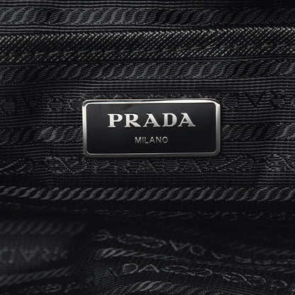 Prada Nylon New Vela Studded Backpack Black White 6 of 7