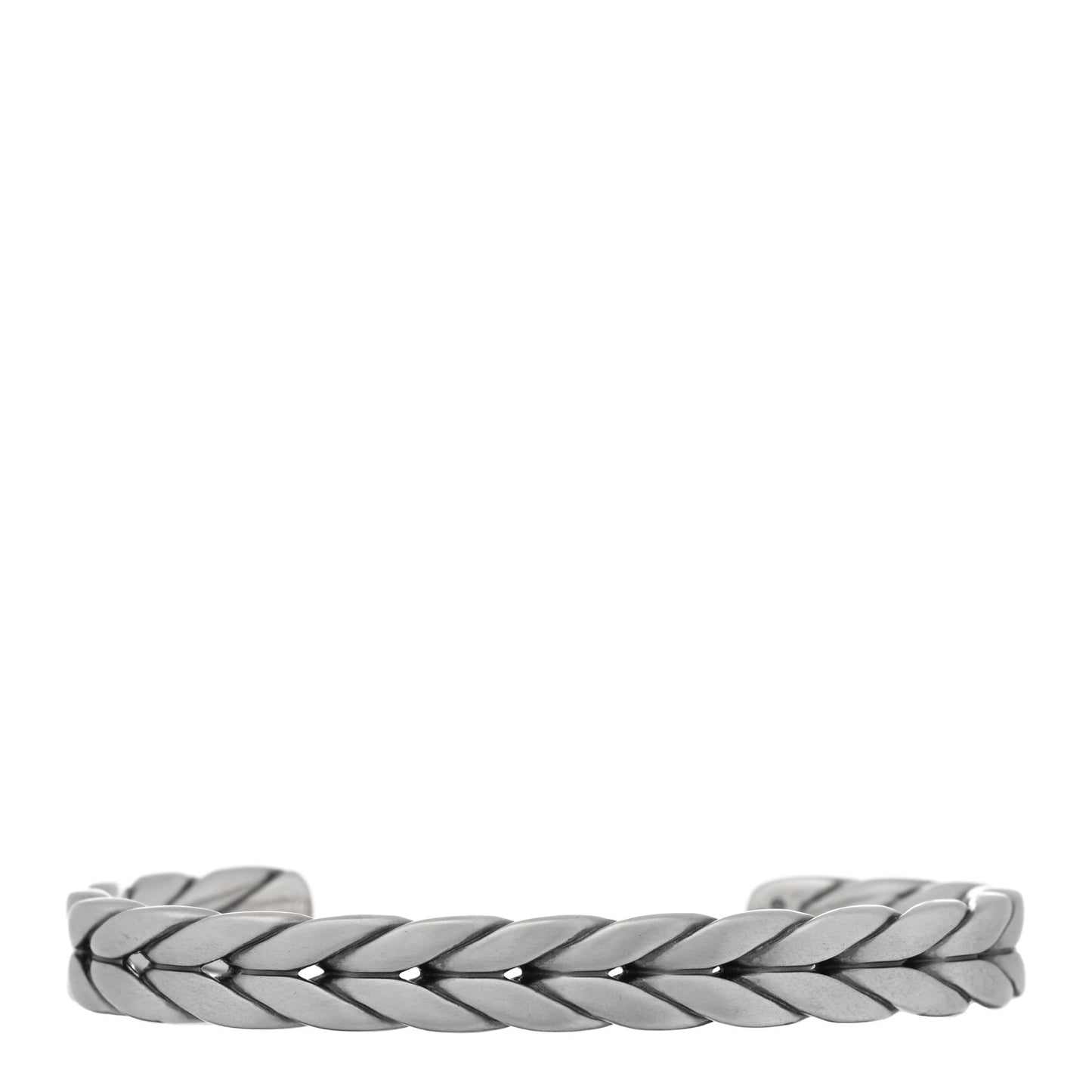Sterling Silver 9mm Chevron Cuff Bracelet