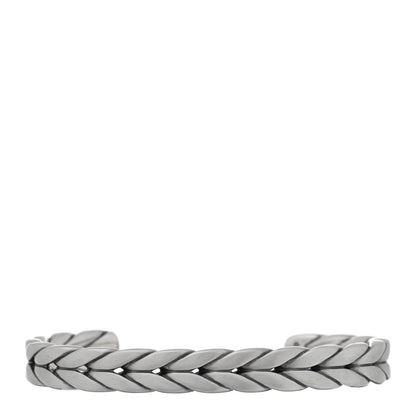 David Yurman Sterling Silver 9mm Chevron Cuff Bracelet 1 of 3