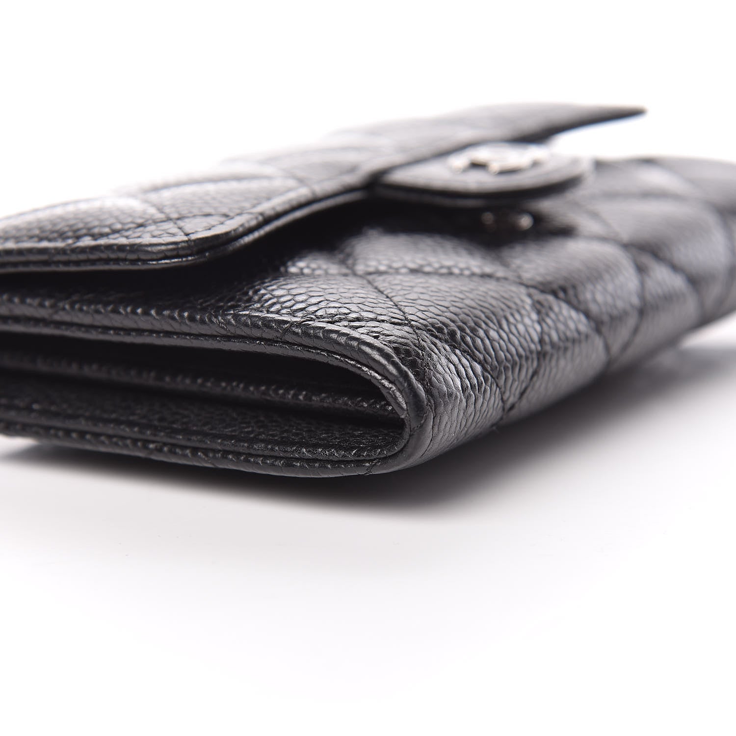 Chanel Caviar Quilted Small Flap Wallet Black 12 of 13