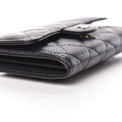 Chanel Caviar Quilted Small Flap Wallet Black 12 of 13
