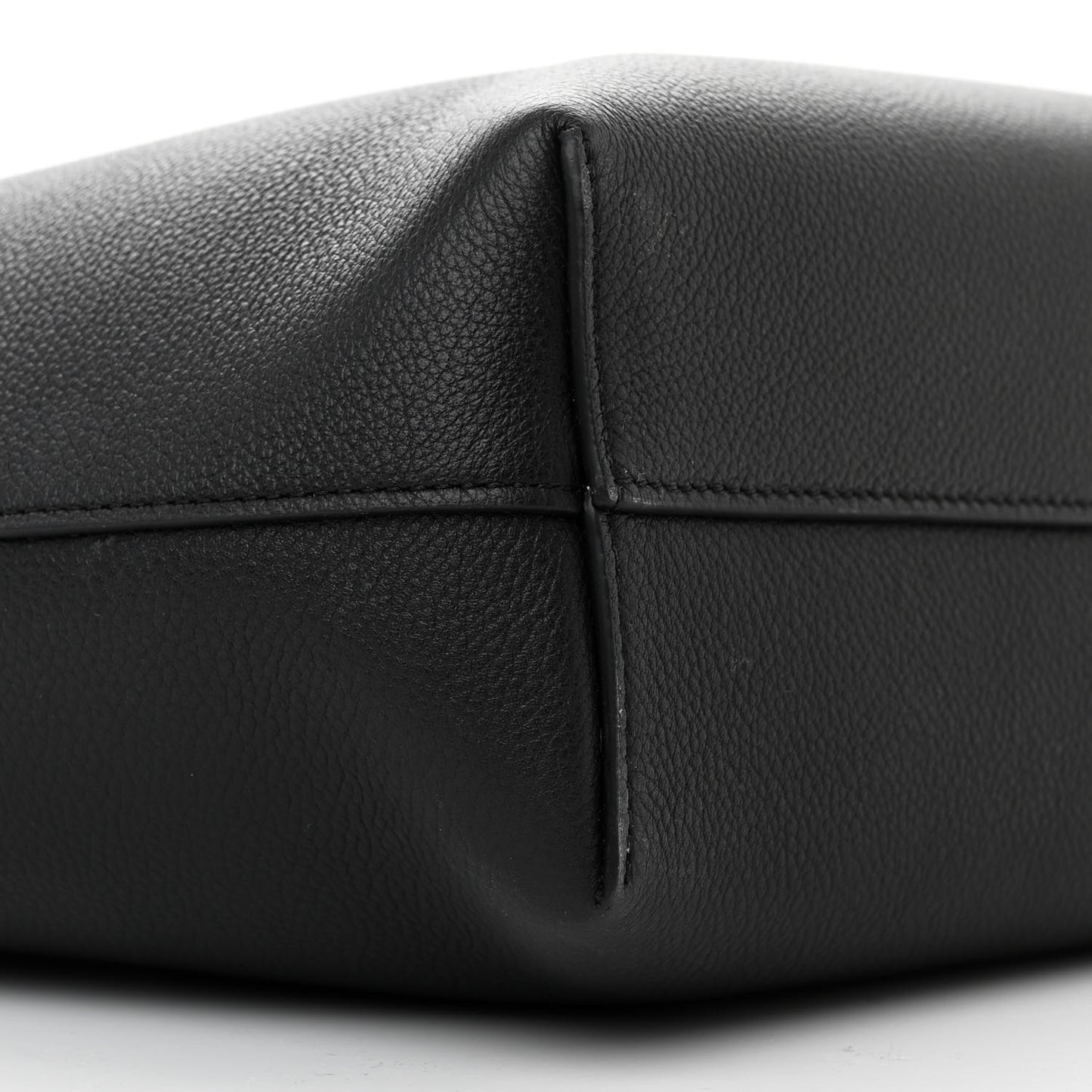 Grained Calfskin Triomphe Mini Cabas Anais Black