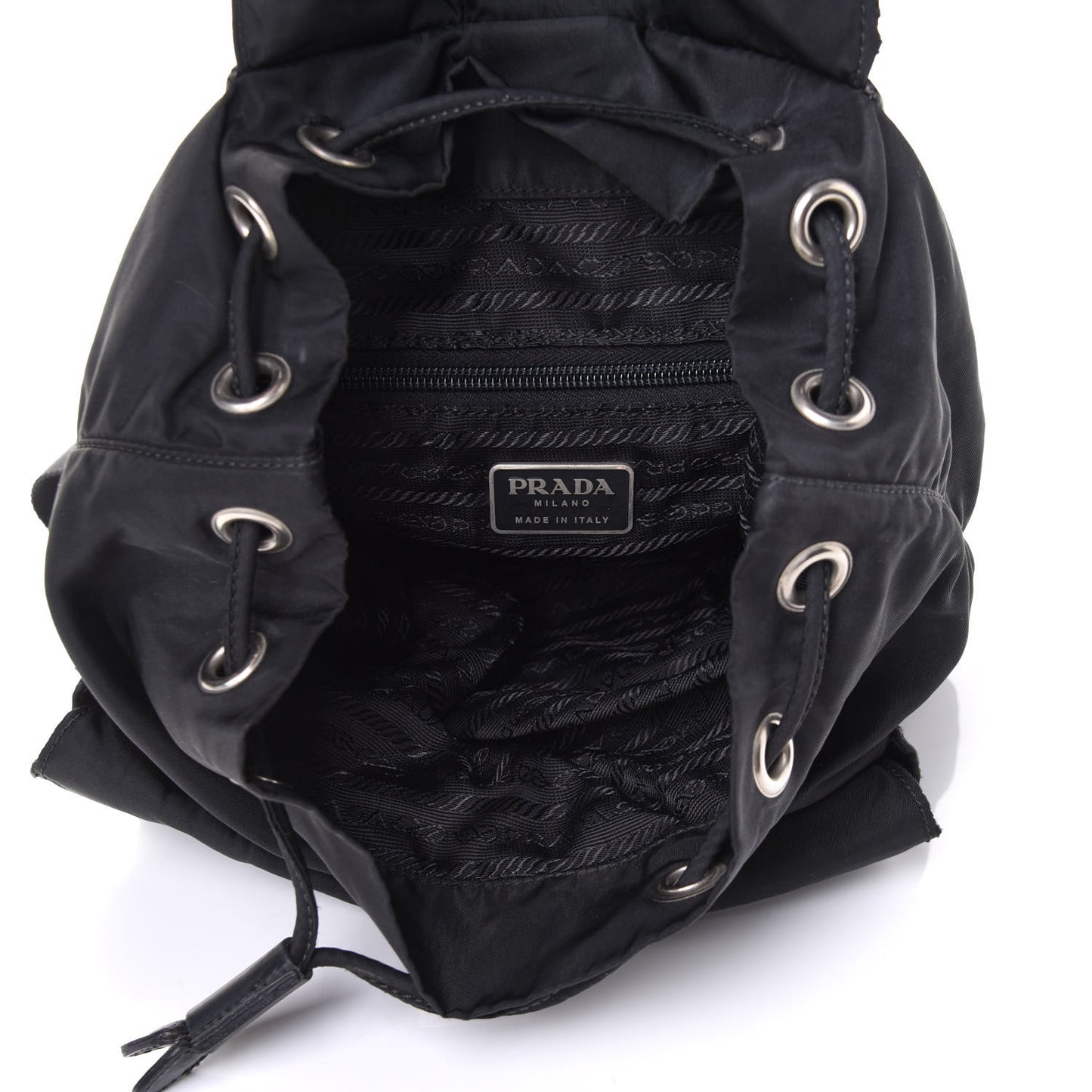 Nylon Vela Medium Backpack Black