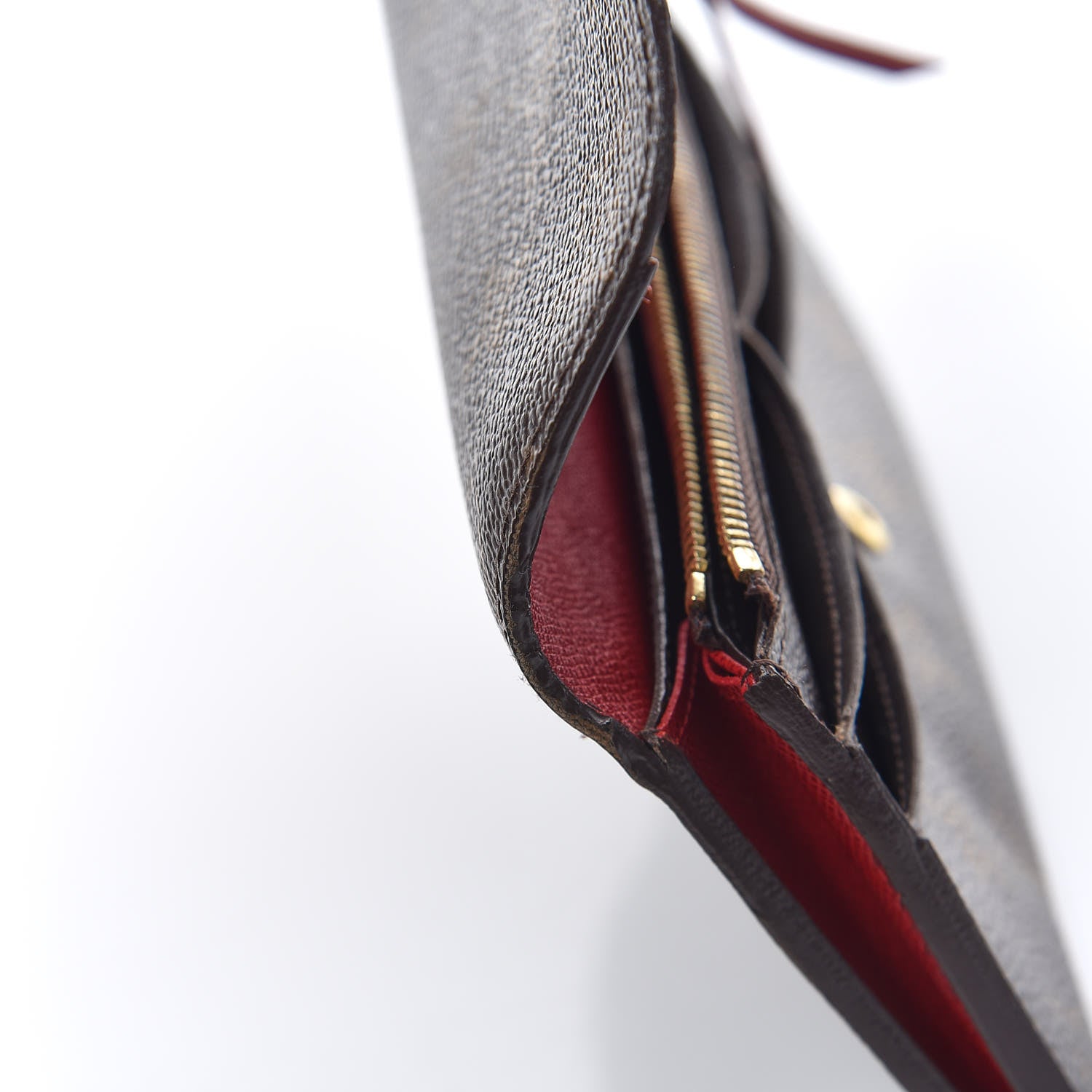Louis Vuitton Monogram Emilie Wallet Red 10 of 11
