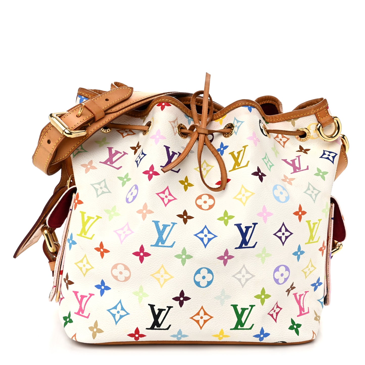 Monogram Multicolor Petit Noe White