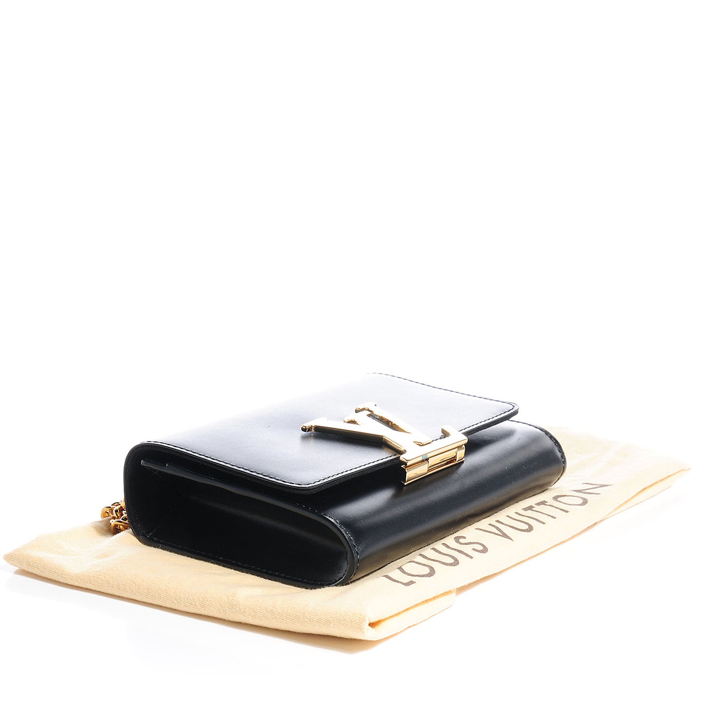 Calfskin Chain Louise MM Black
