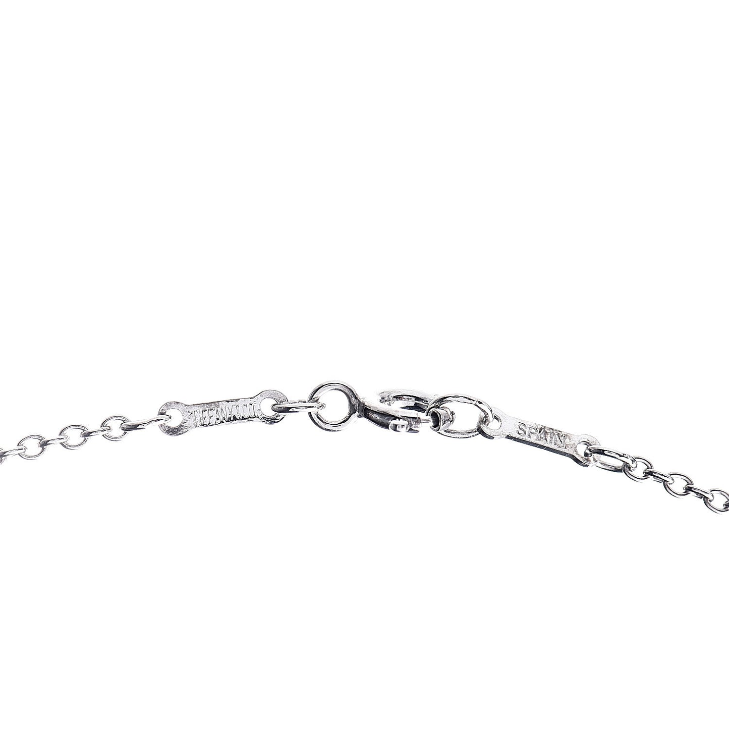 Sterling Silver 36mm Elsa Peretti Open Heart Pendant Necklace