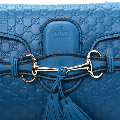 Gucci Microguccissima Mini Emily Shoulder Bag Deep Cobalt 11 of 12