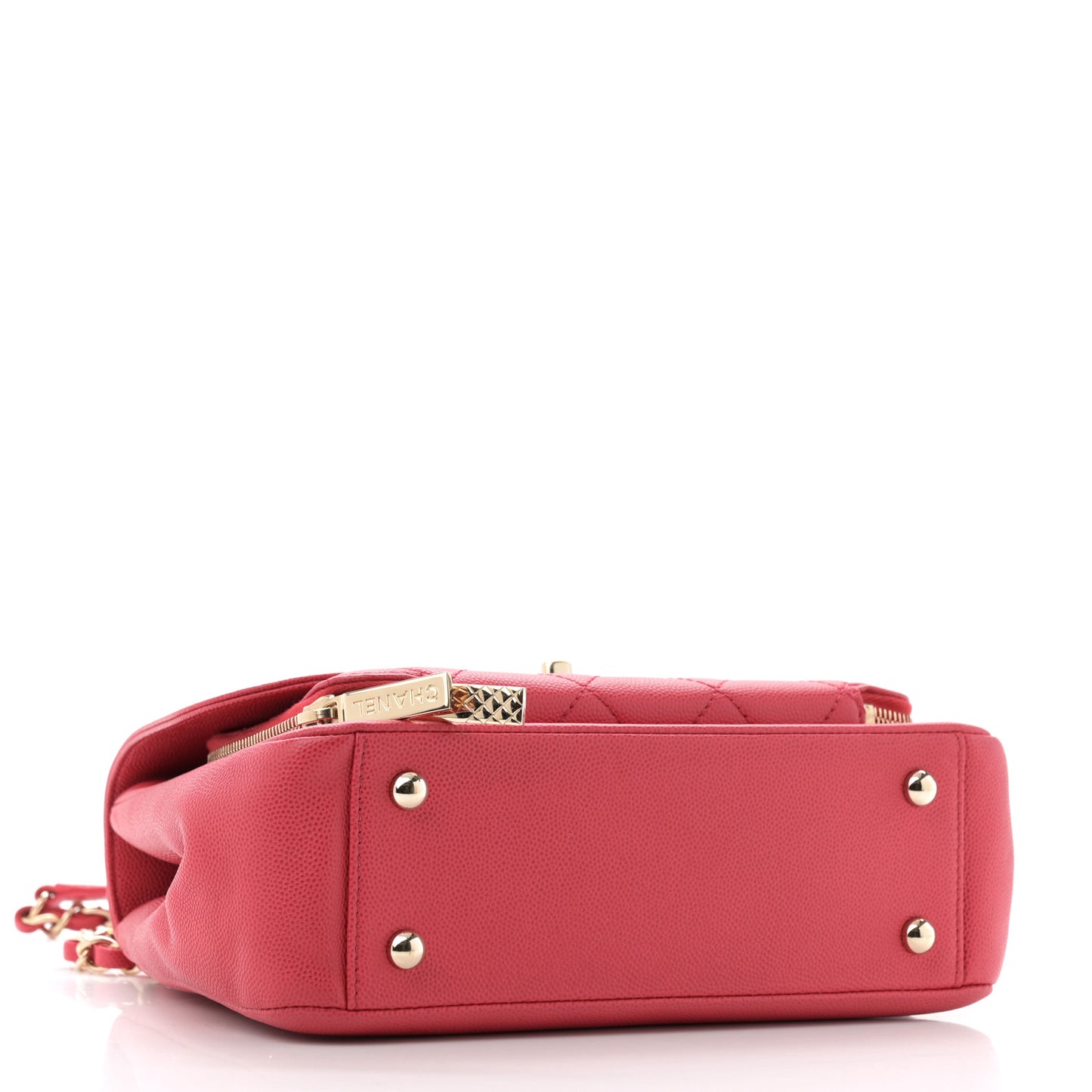 Caviar Quilted Medium Business Affinity Flap Red
