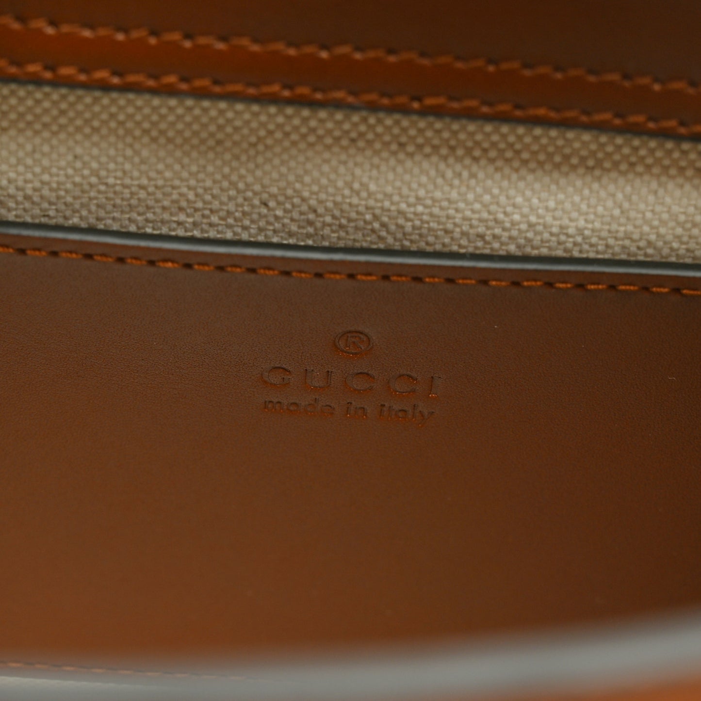 New Canvas Charisma Calfskin Crystal GG Monogram Mini Diana Tote Bag Camel Ebony