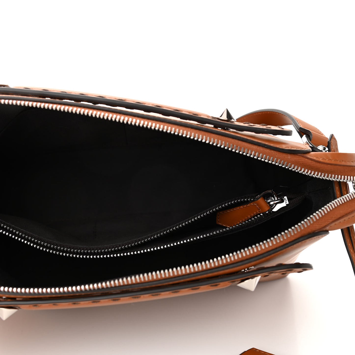Vitello King Logo Embossed Medium By The Way Boston Bag Cuoio