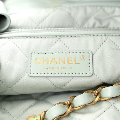Chanel Shiny Calfskin Quilted Chanel 22 Light Blue 7 of 12