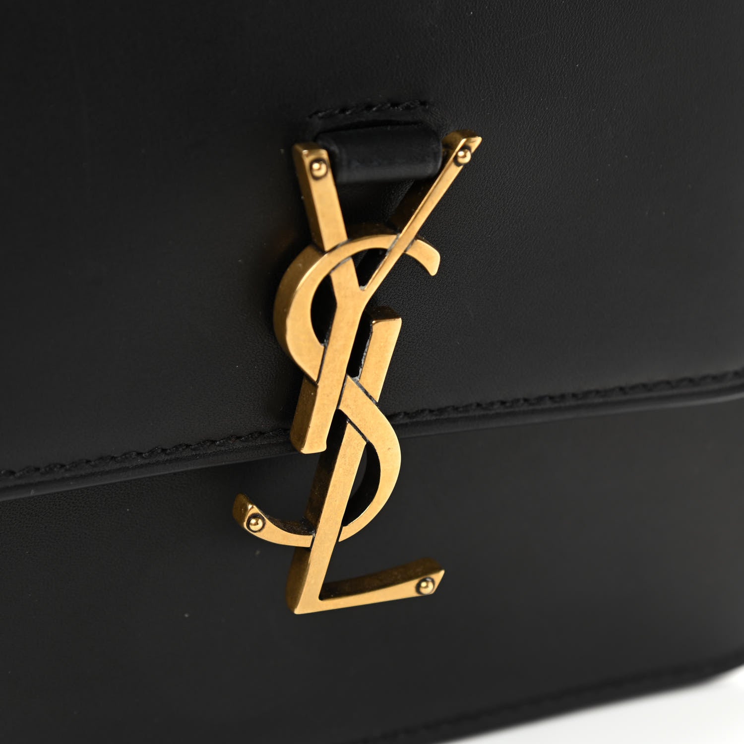 Saint Laurent Smooth Calfskin North South Kaia Satchel Black 8 of 13