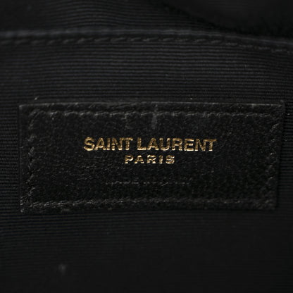 Saint Laurent Denim Matelasse Quilted Summer Embroidered Classic Monogram Camera Bag Blue 6 of 14