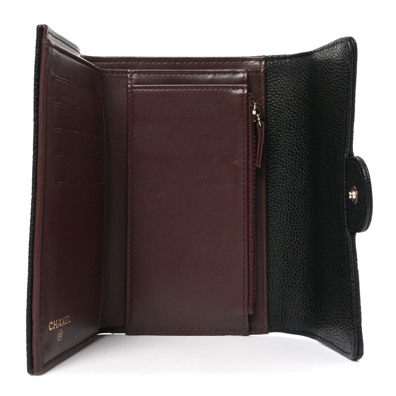 Chanel Caviar Quilted Medium Flap Wallet Black 5 of 8