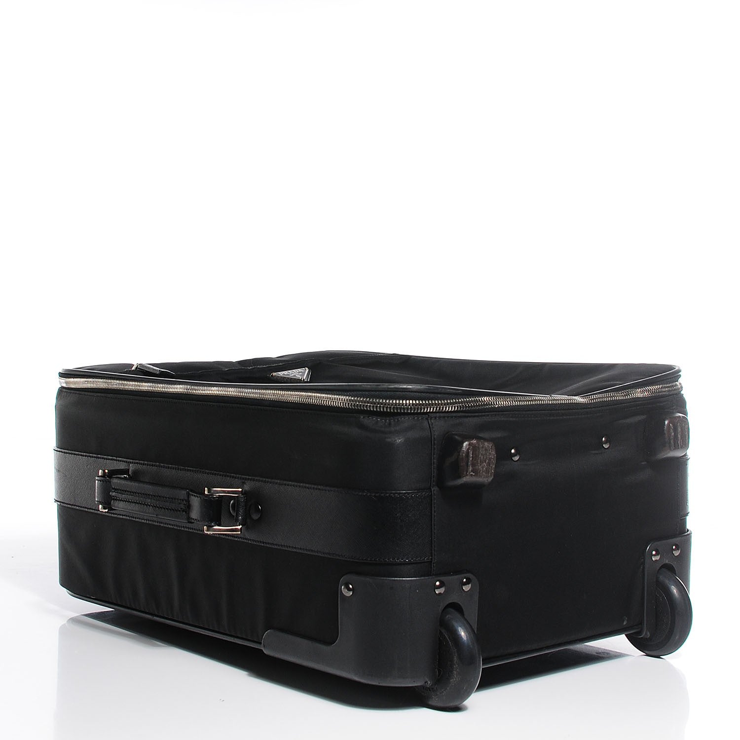 Prada Tessuto Saffiano Trolley Luggage Nero Black 4 of 9
