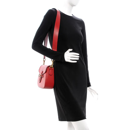 Gucci Ruinart Calfskin Medium Lady Web Shoulder Bag Hibiscus Red 3 of 8