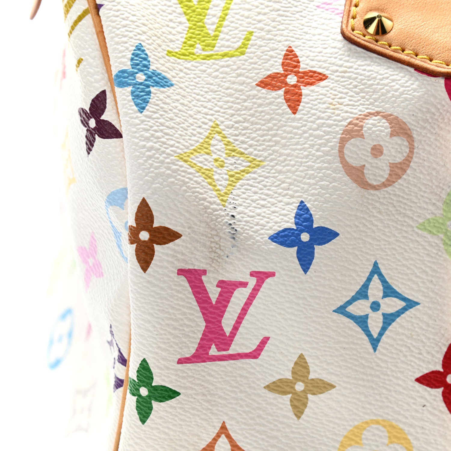 Louis Vuitton Monogram Multicolor Speedy 30 White 12 of 15