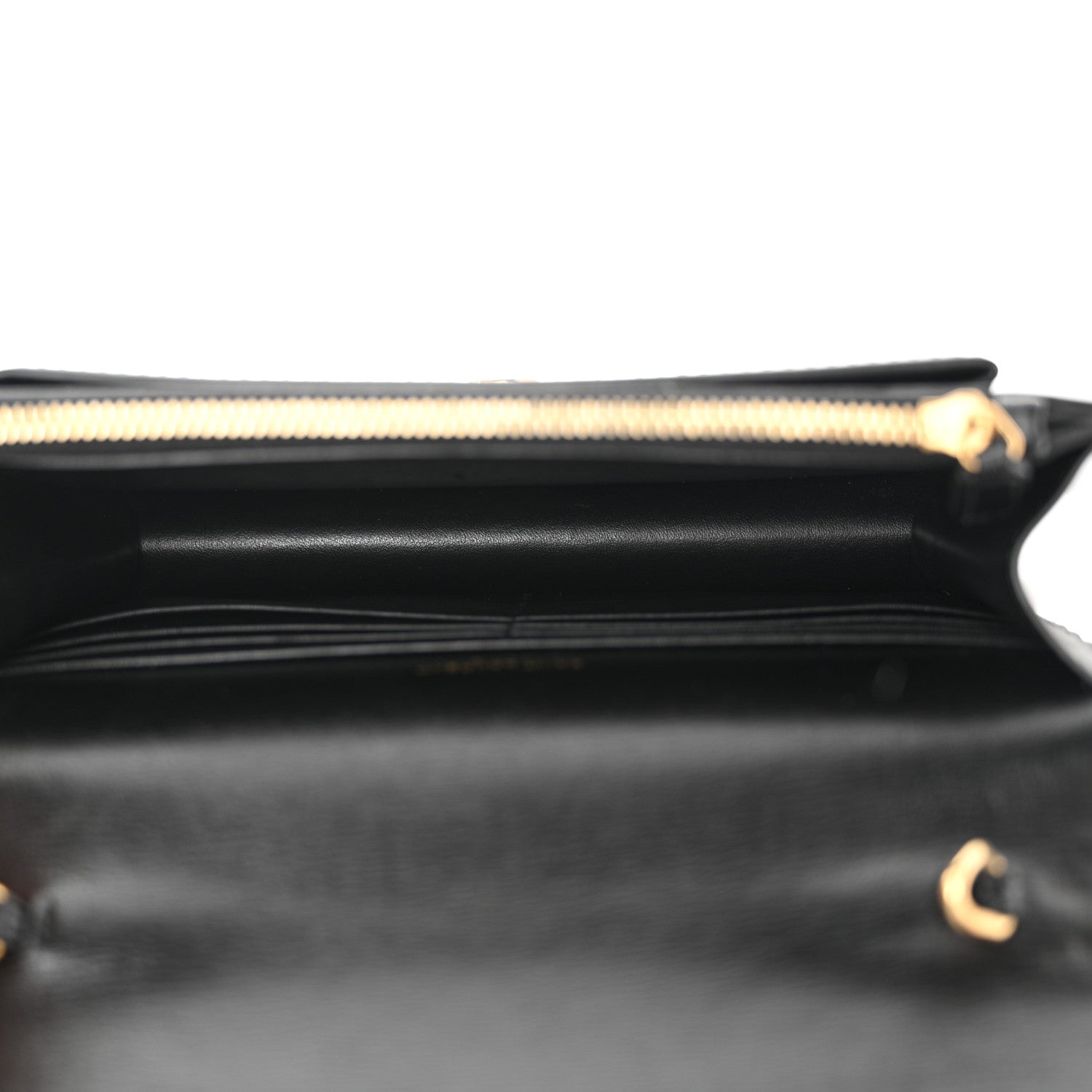 Saint Laurent Calfskin Monogram Sunset Chain Wallet Black 5 of 11