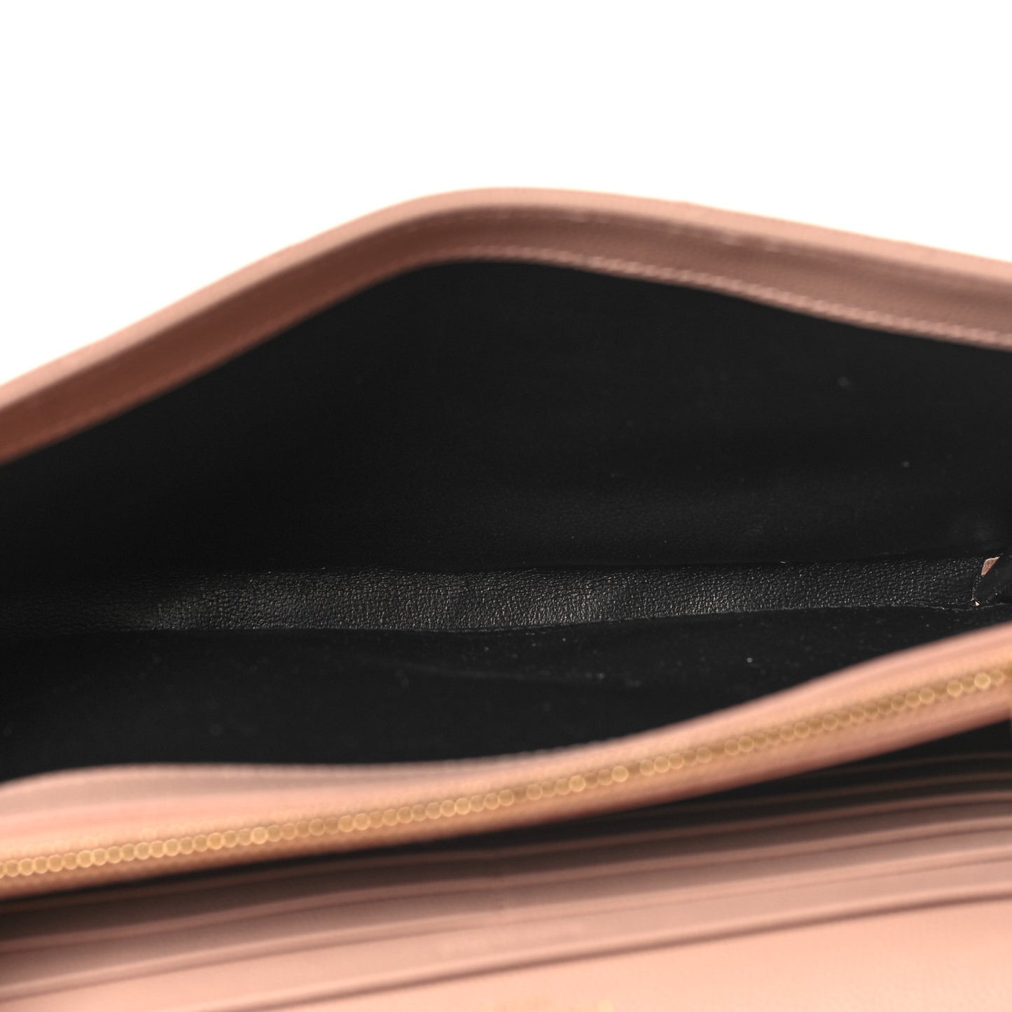 Grain De Poudre Matelasse Chevron Monogram Chain Wallet Pale Pink