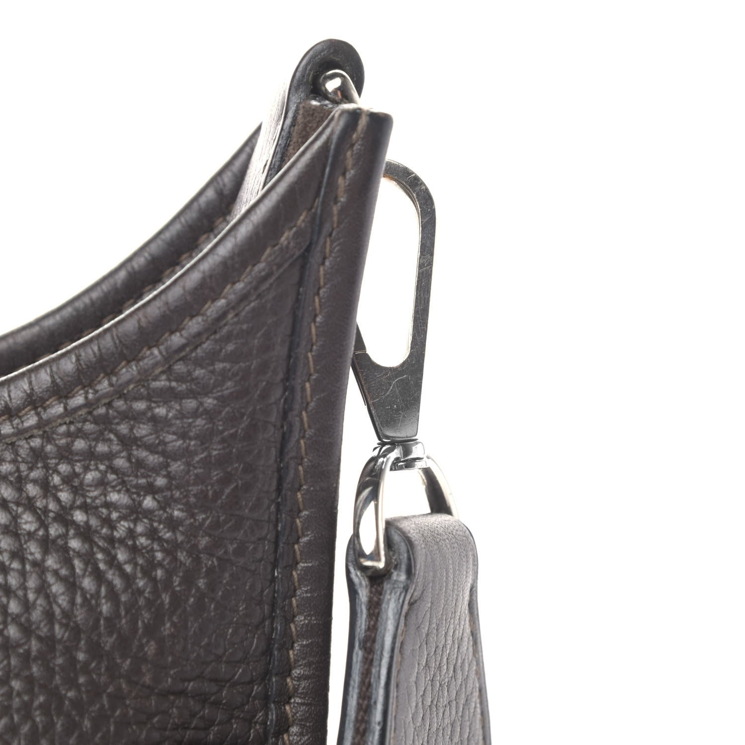 Hermes Taurillon Clemence Evelyne II PM Chocolate 6 of 6