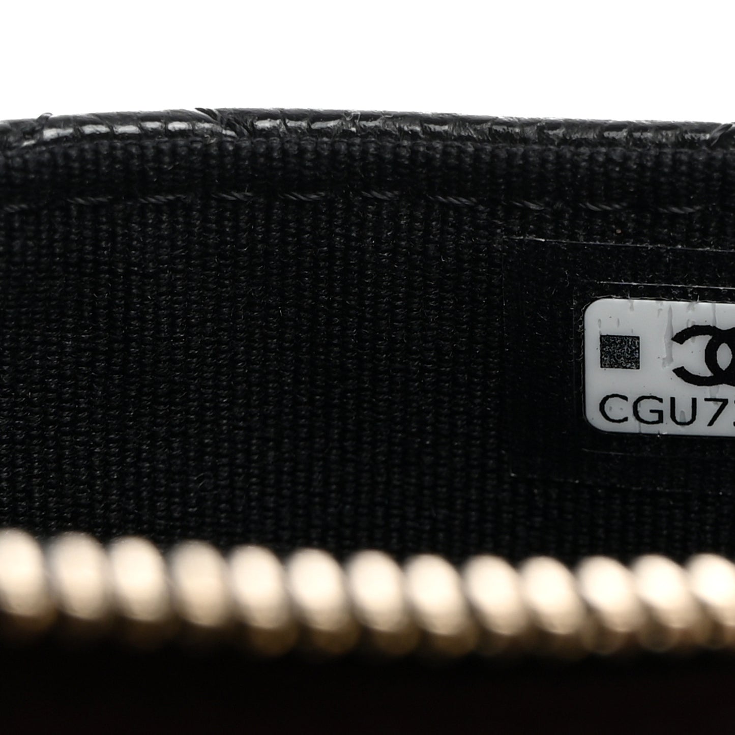 Caviar Quilted CC Zip Around Card Holder Black