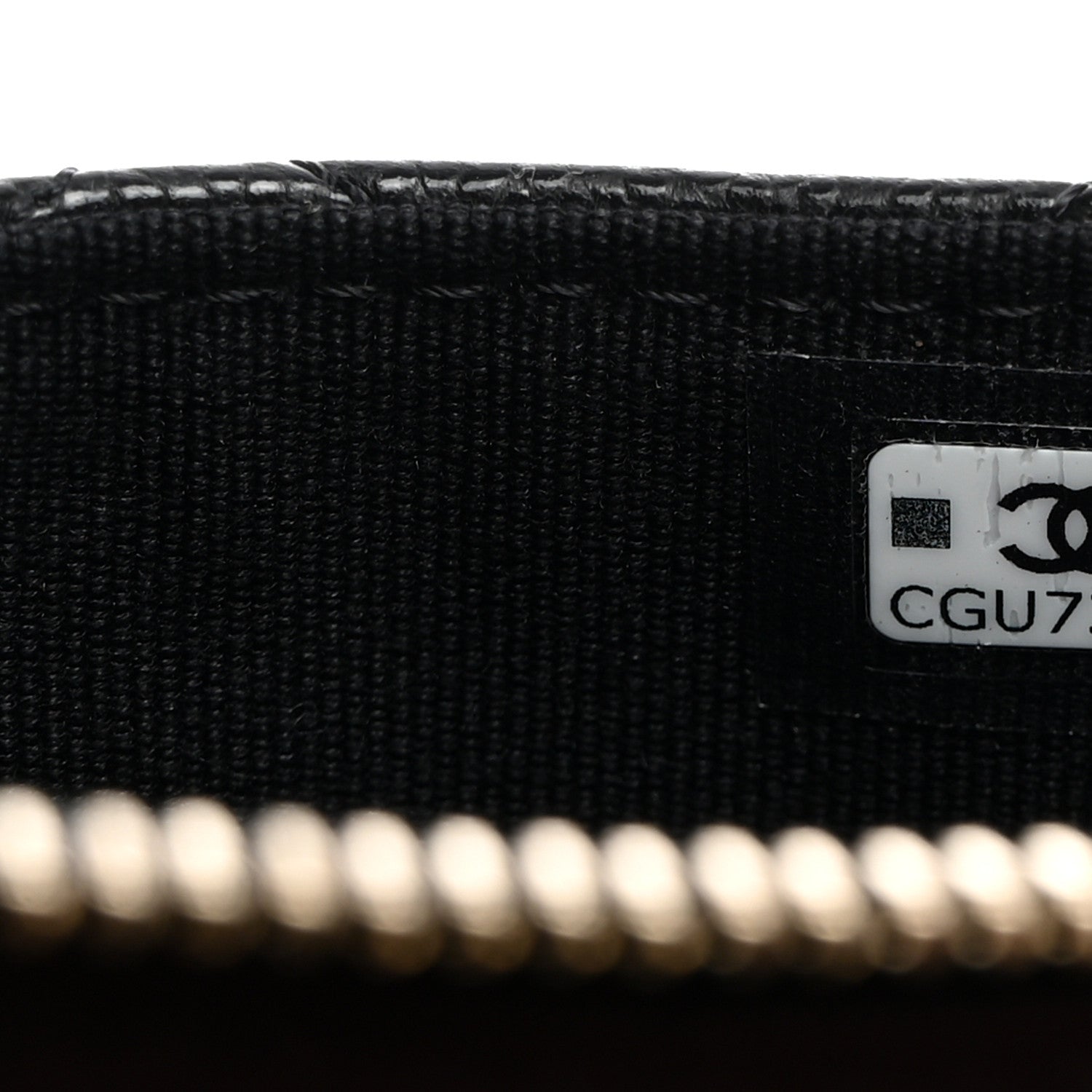Chanel Caviar Quilted CC Zip Around Card Holder Black 7 of 8