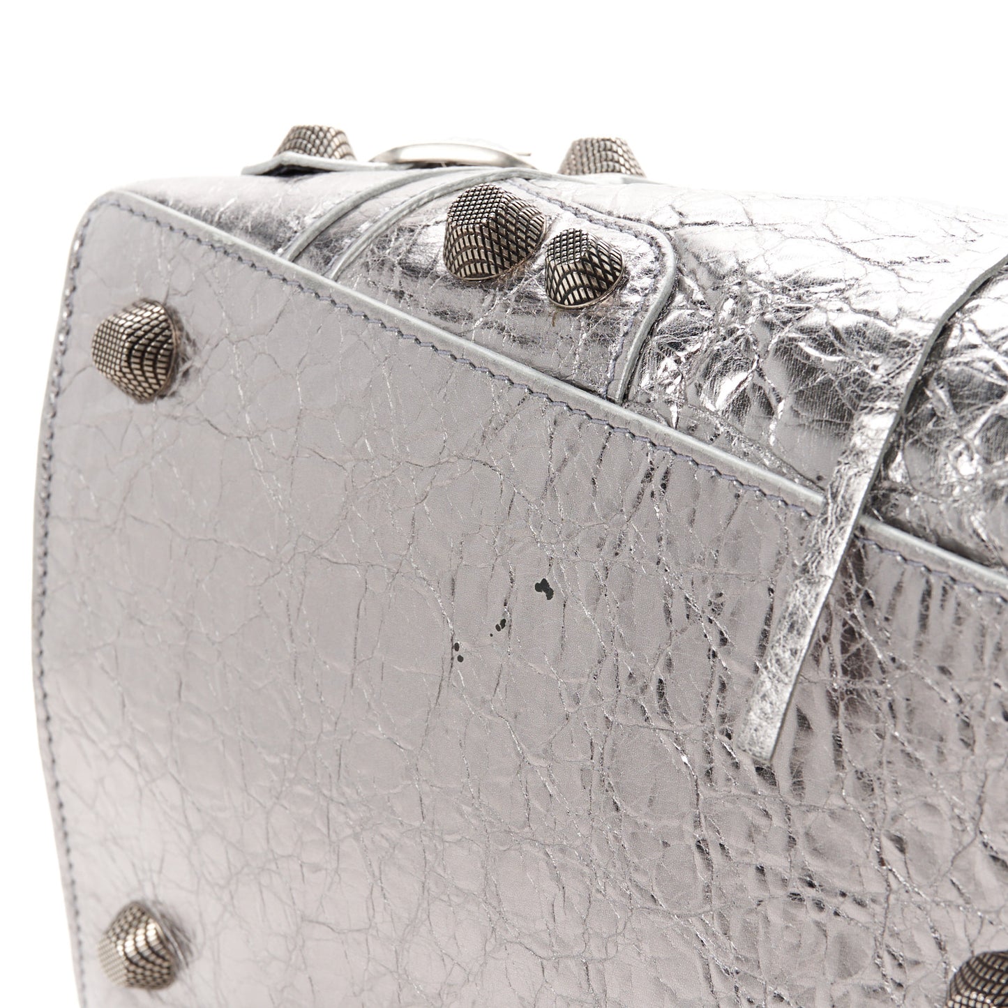 Metallic Agneau Arena Neo Cagole City Silver