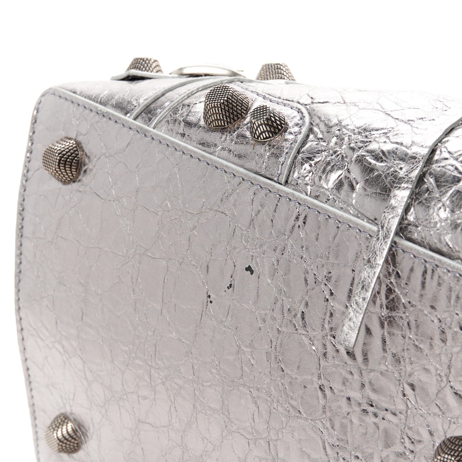 Balenciaga Metallic Agneau Arena Neo Cagole City Silver 12 of 12