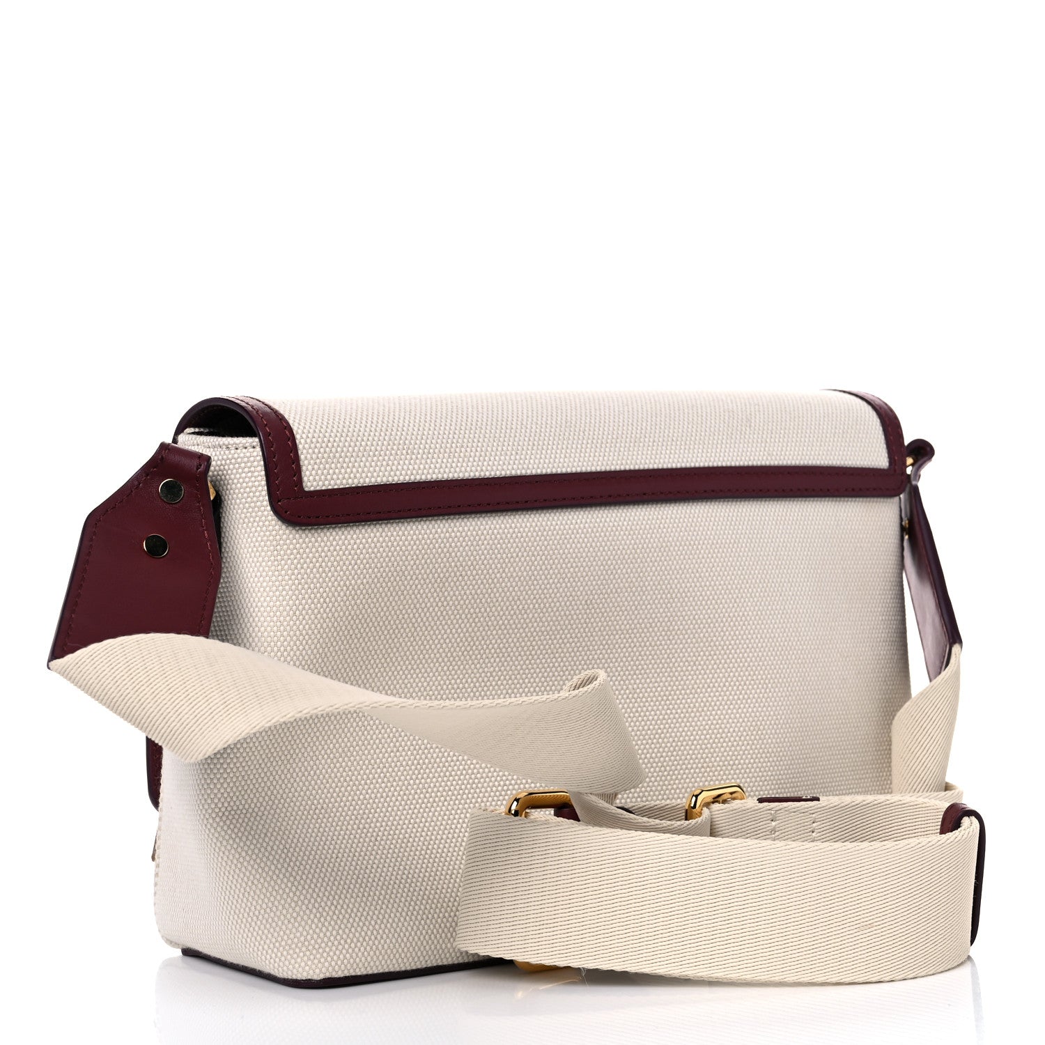 Burberry Canvas Horseferry Print Note Crossbody Bag Natural Tan Fiery Red 3 of 13