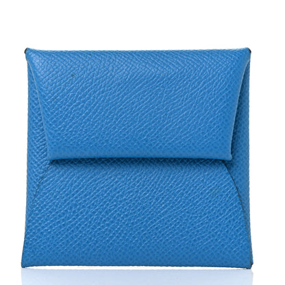 Hermes Epsom Bastia Coin Purse Bleu Izmir 1 of 9