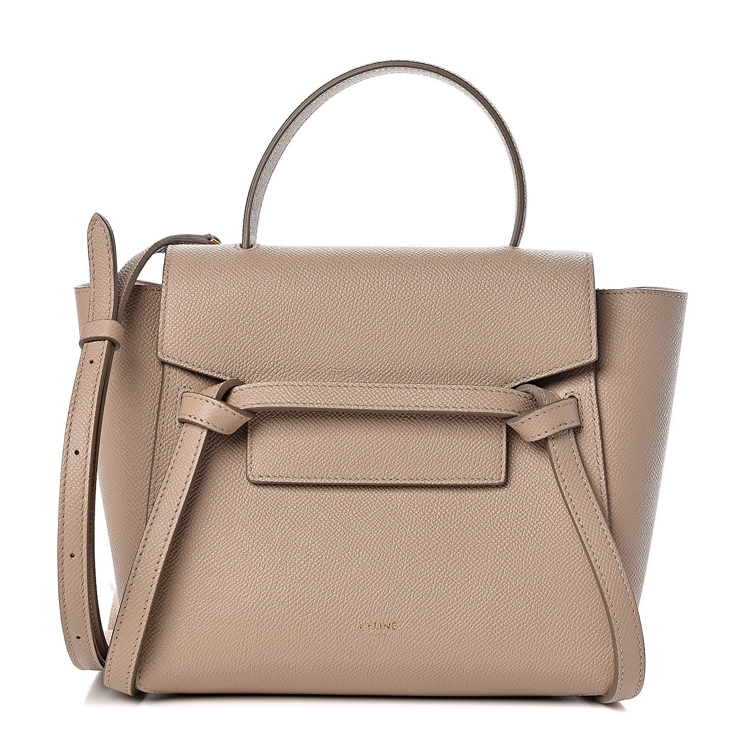 Celine Grained Calfskin Nano Belt Bag Light Taupe 1 of 10