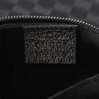 Gucci Monogram Small Flap Messenger Bag Black 7 of 9