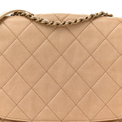 Chanel Glazed Calfskin Quilted Medium Bubble CC Flap Beige 8 of 15
