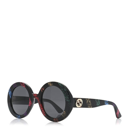 Gucci Acetate Round Glitter GG0319S Sunglasses Rainbow 1 of 7