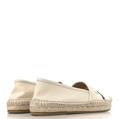Gucci Canvas Logo Espadrilles 36 Greggio White 5 of 9