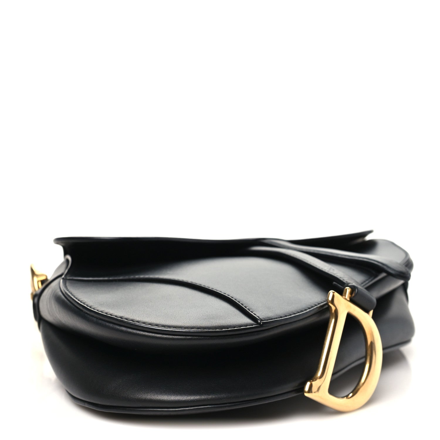 Christian Dior Calfskin Saddle Bag Black 4 of 10