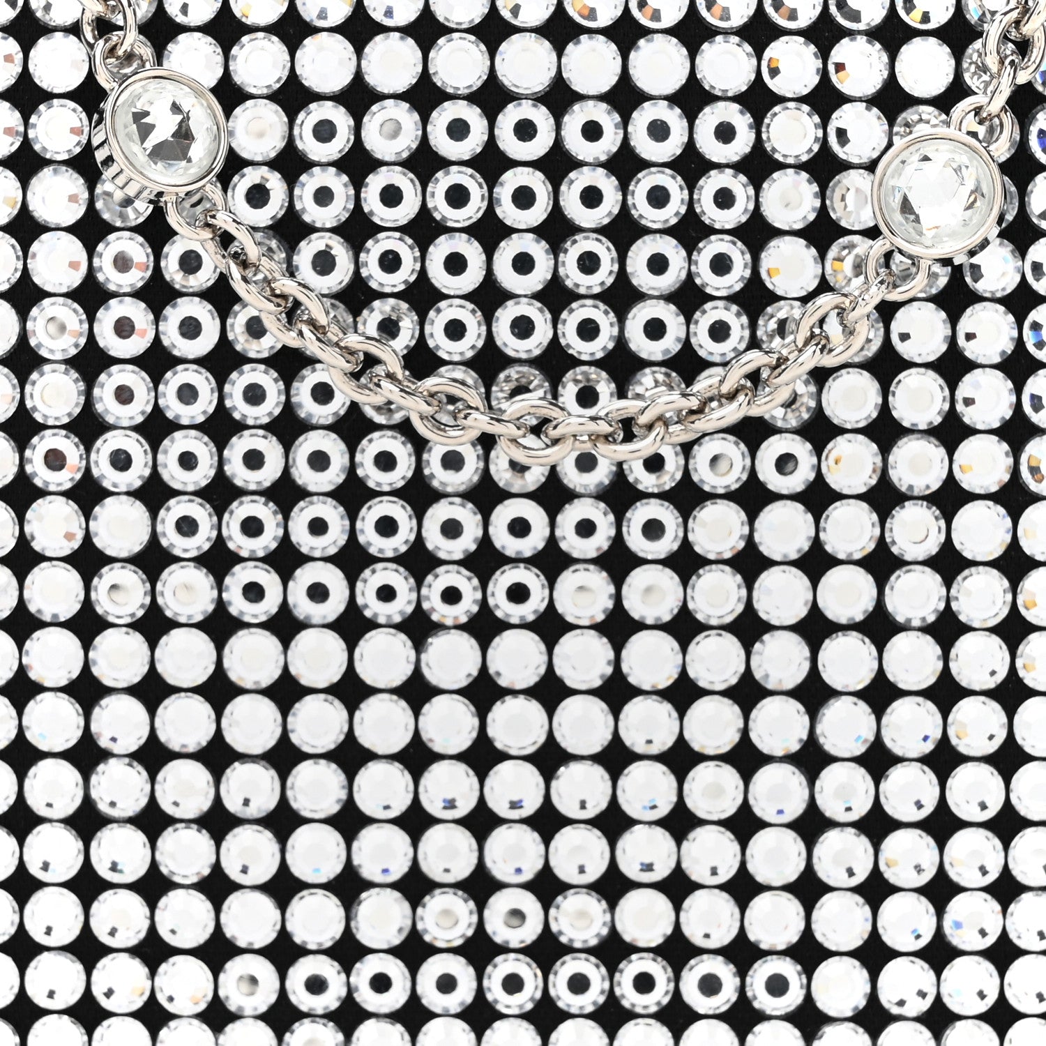 Miu Miu Nappa Crystal Starlight Mini Clutch Bag Black 7 of 9